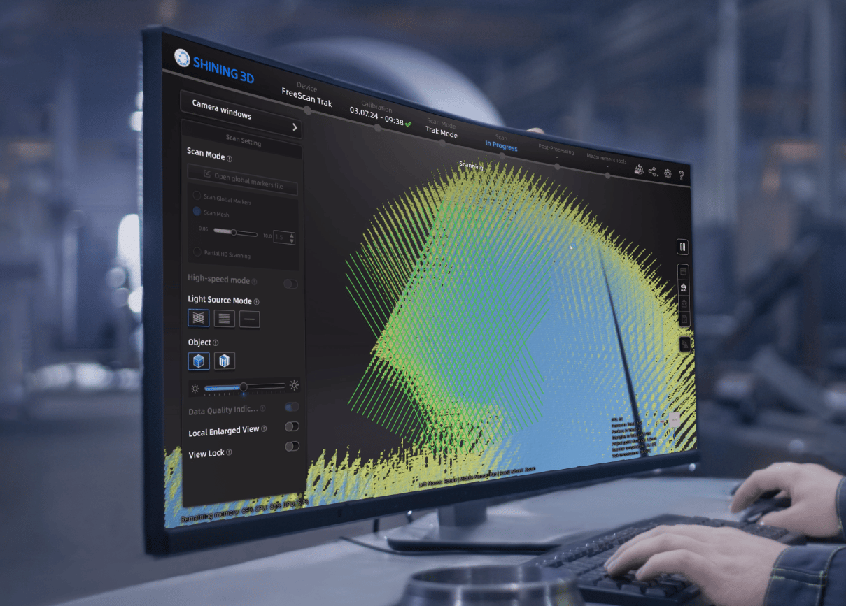 SHINING 3D FreeScan scanning software