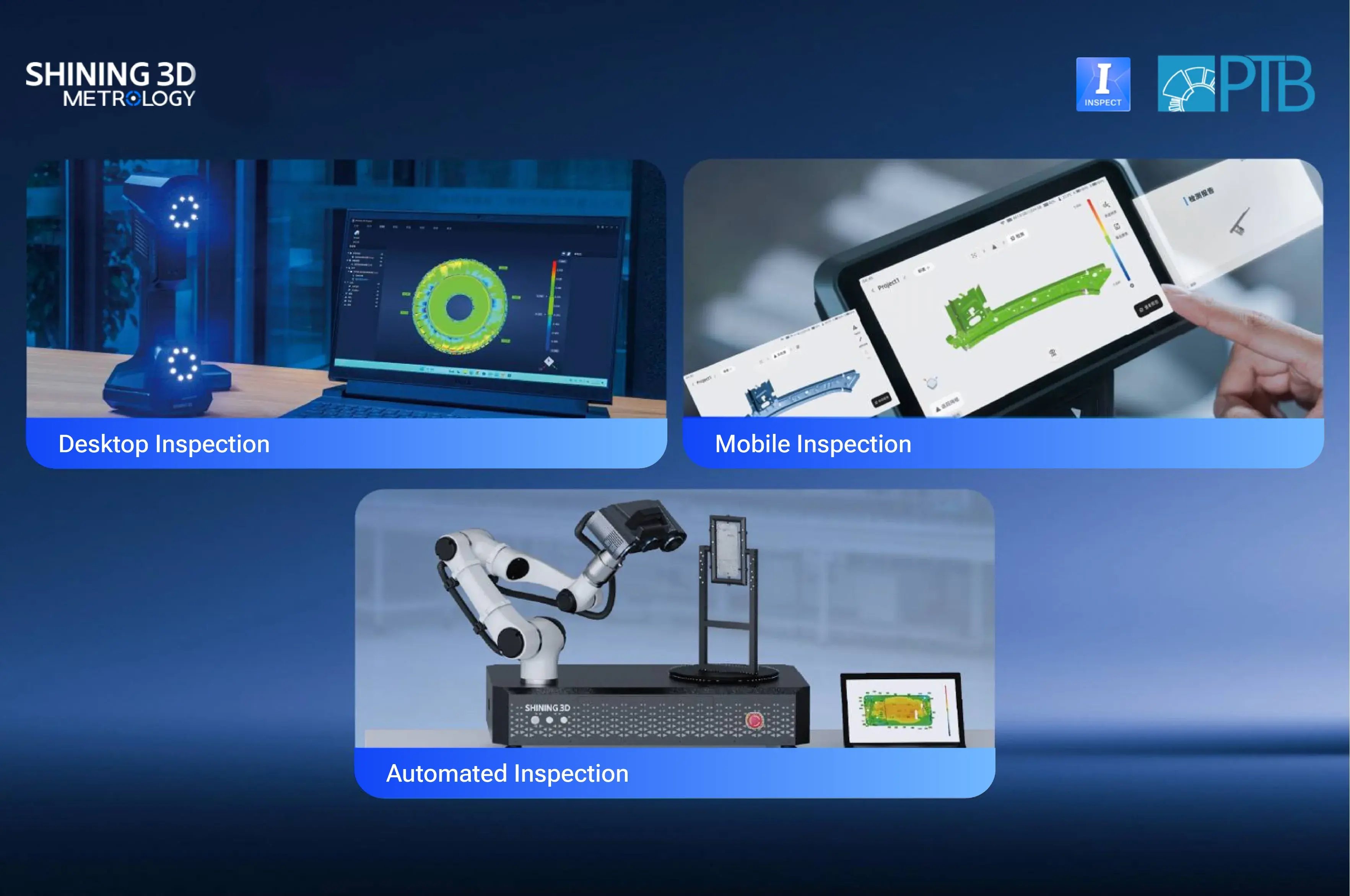 SHINING3D Inspect works across range of metrology-grade 3D scanning systems