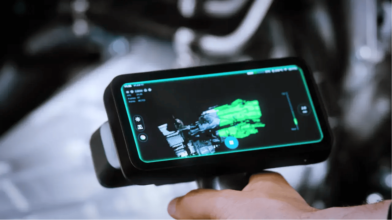 3D Data real time display on EinScan Rigil