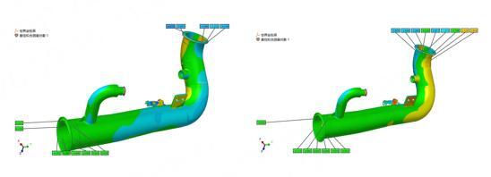 3D color map of primary-side piping inspection 3D color map of primary-side piping inspection