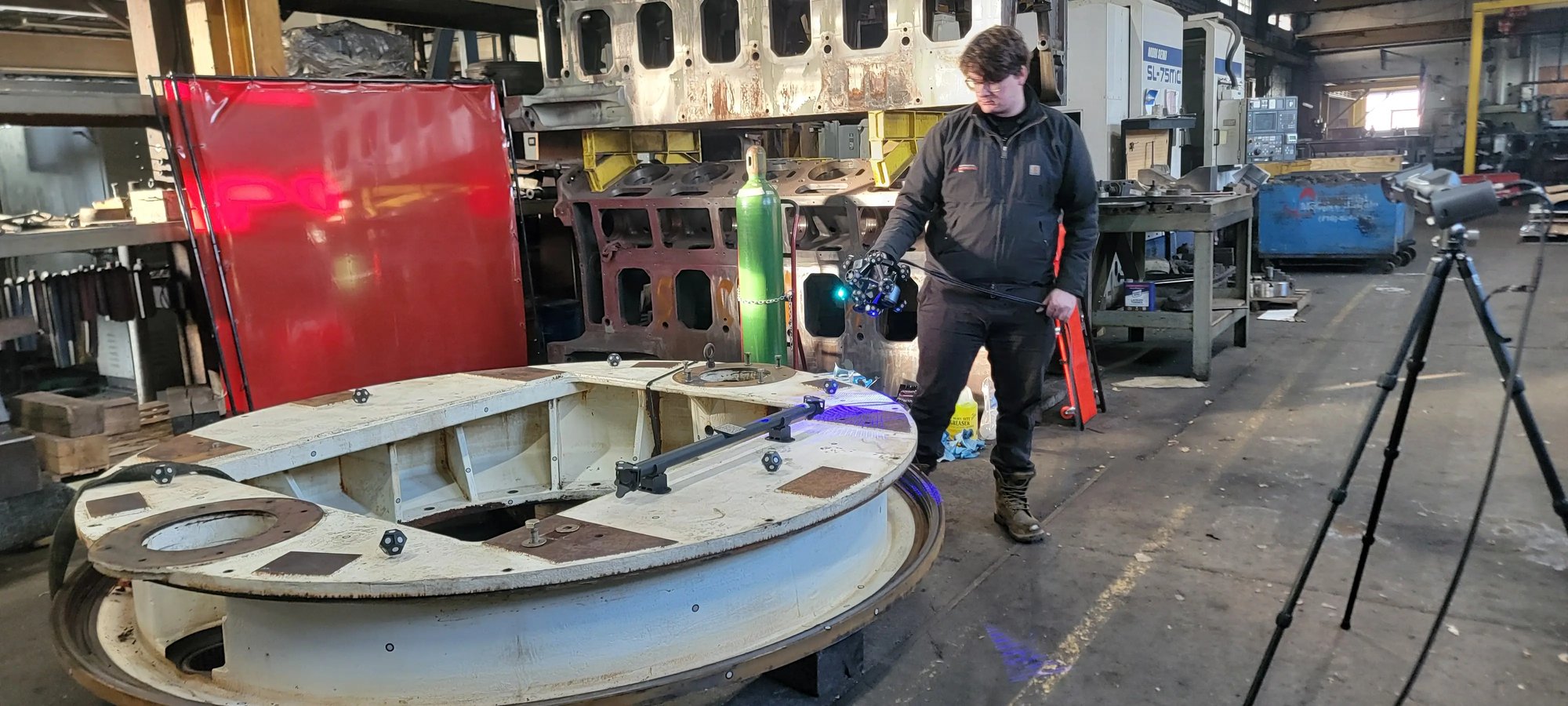 3D data acquisition by FreeScan Trak Nova