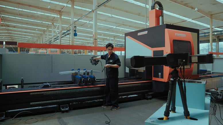 3D scanning of profiles