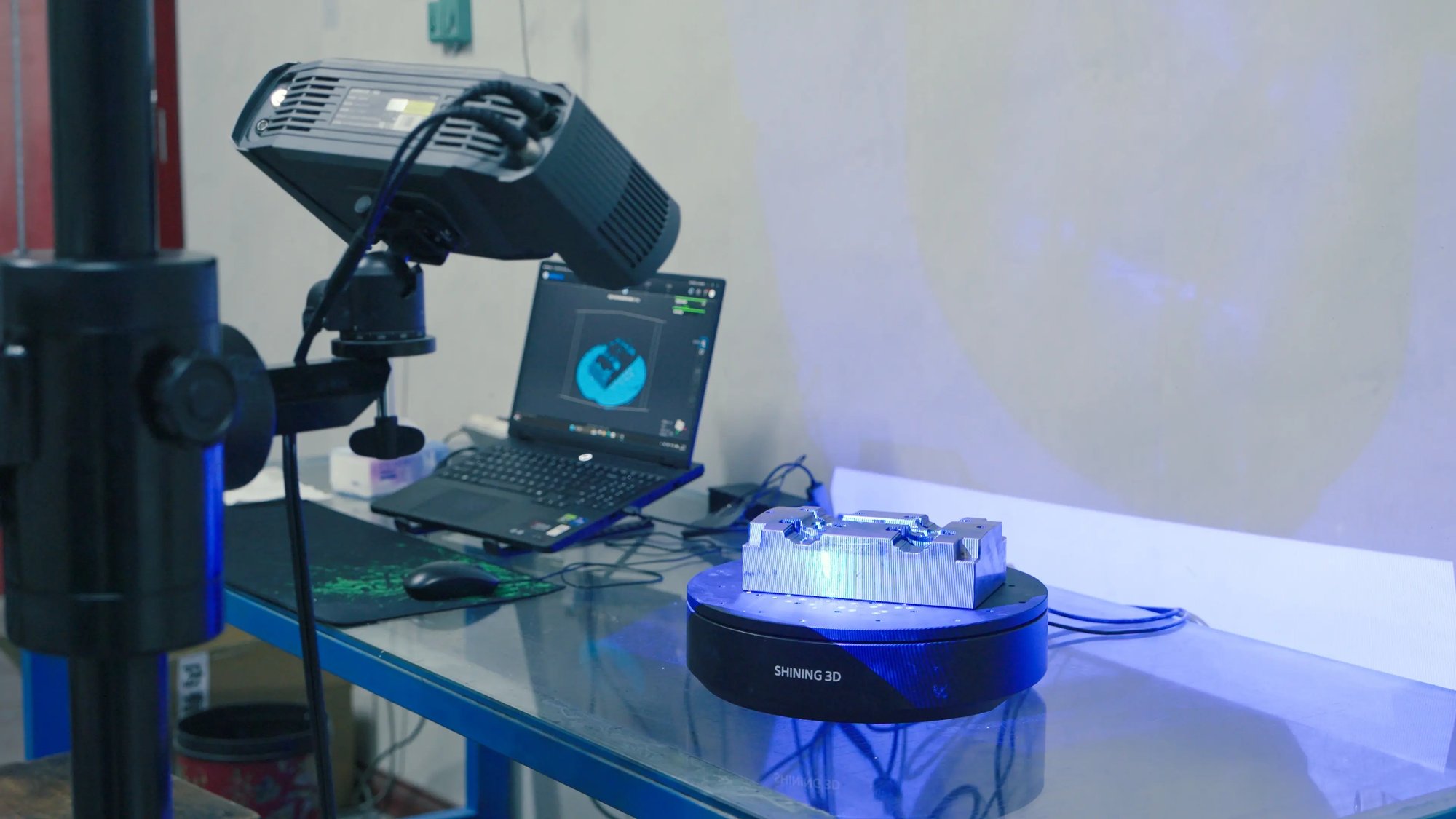 3D scanning of the mold