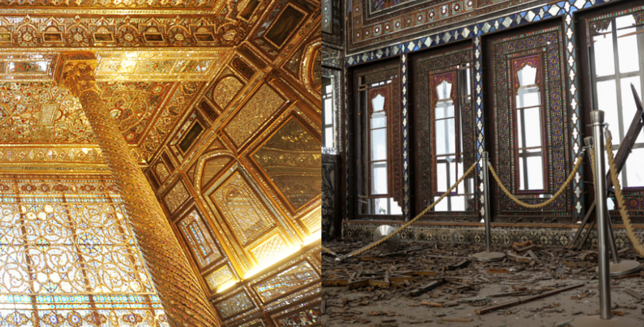 Tehran's Golestan Palace was damaged in an airstrike