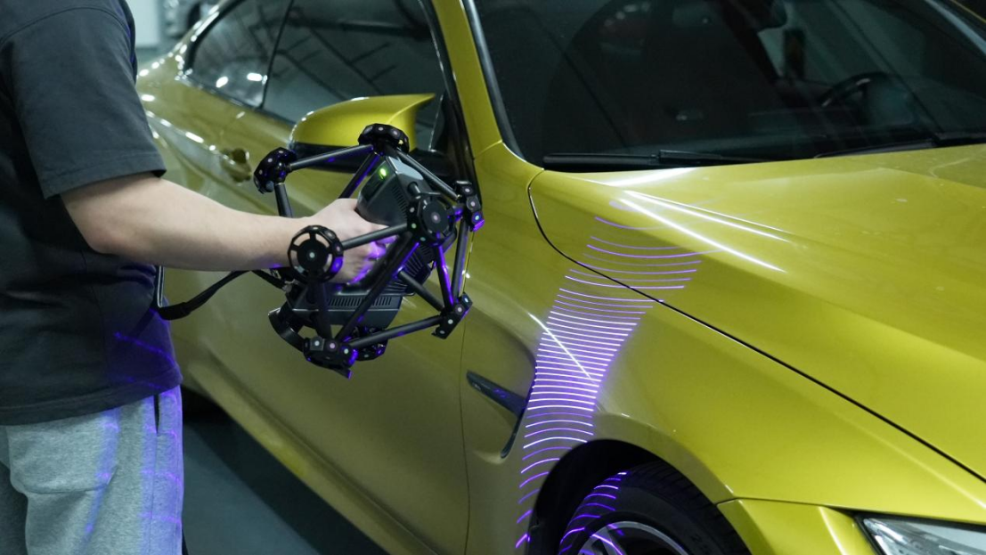 The entire car for scanning