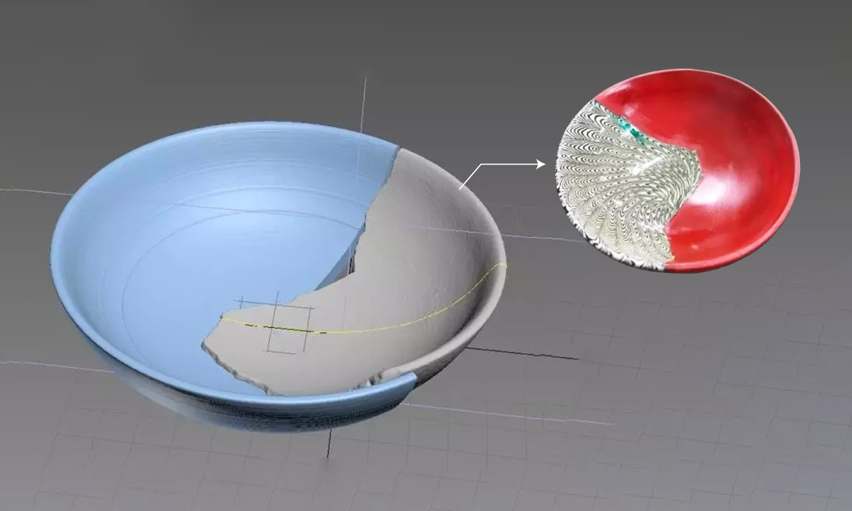 Restoration and Reconstruction of Porcelain Shards