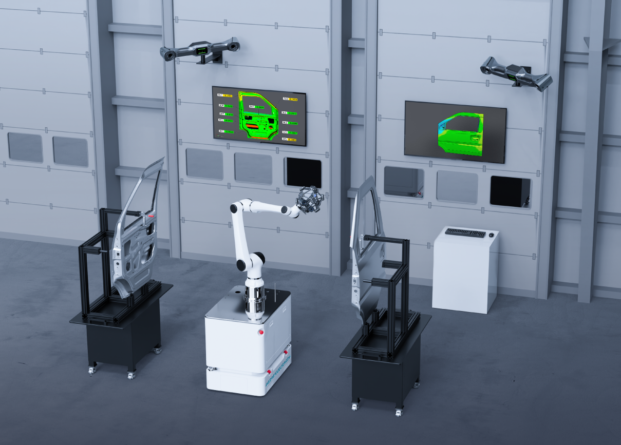 RobotScan z pojazdem AGV