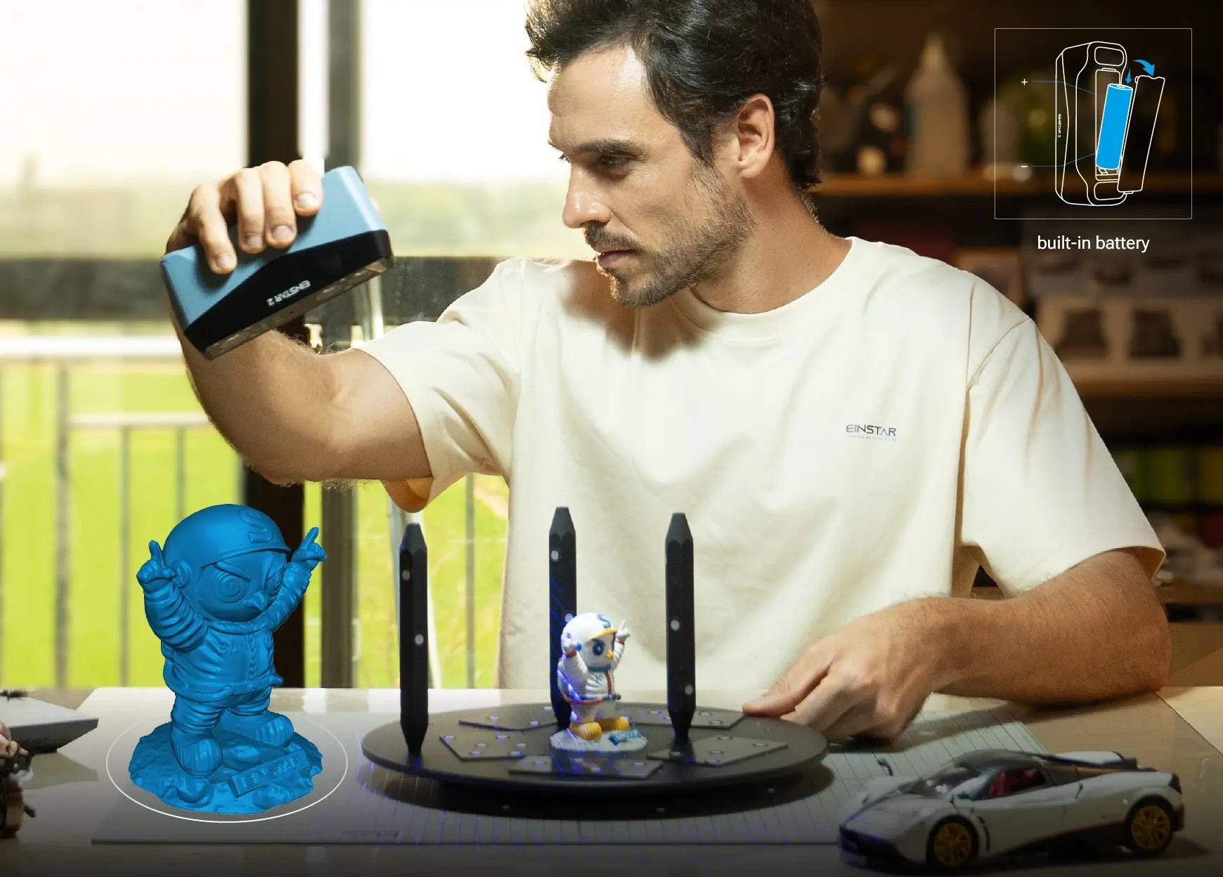 Scanning on a turntable