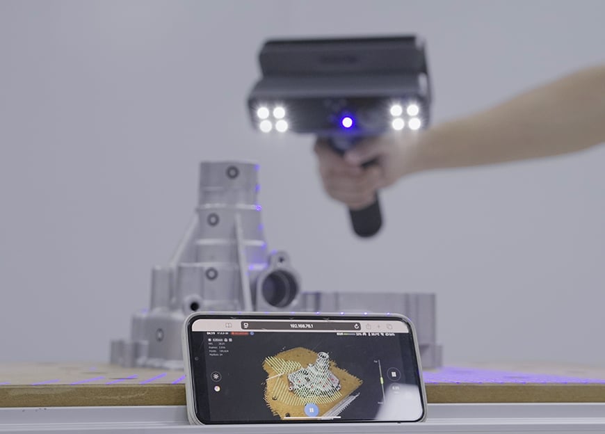 Flujo de trabajo inalámbrico EinScan Rigil