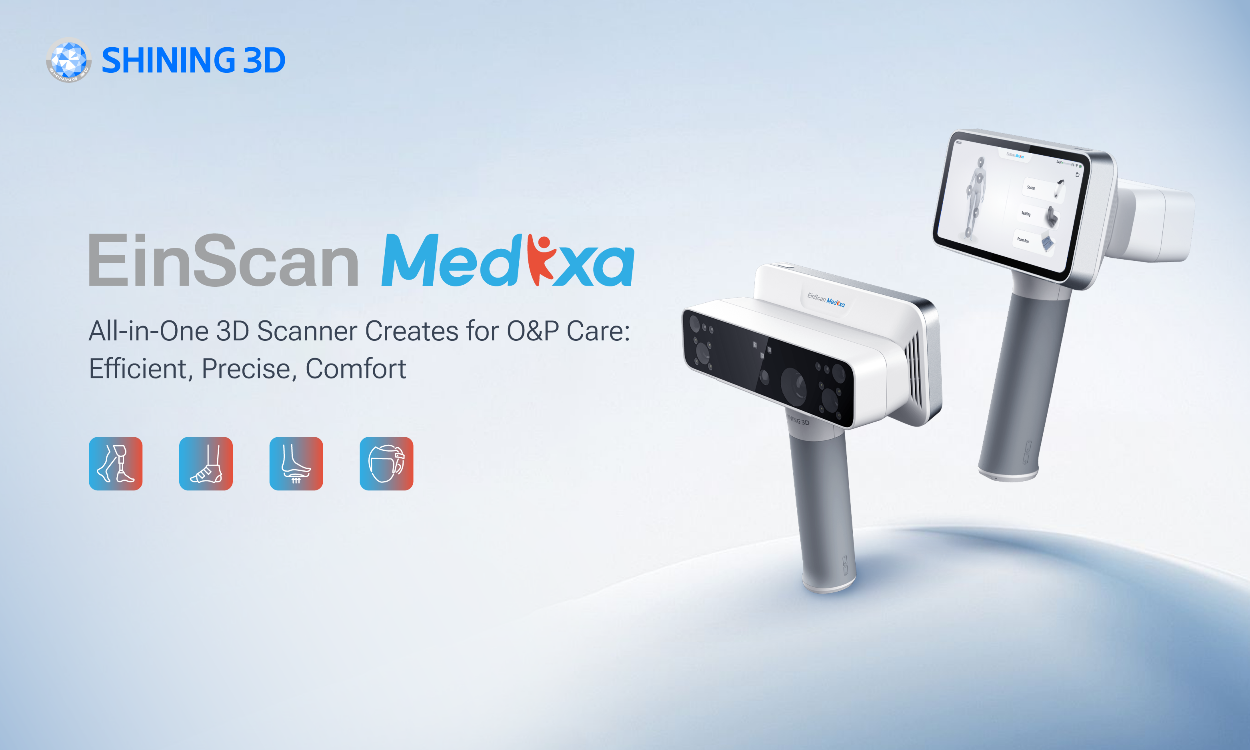 EinScan Medixa：義肢装具（O&P）向けオールインワン3Dスキャナー