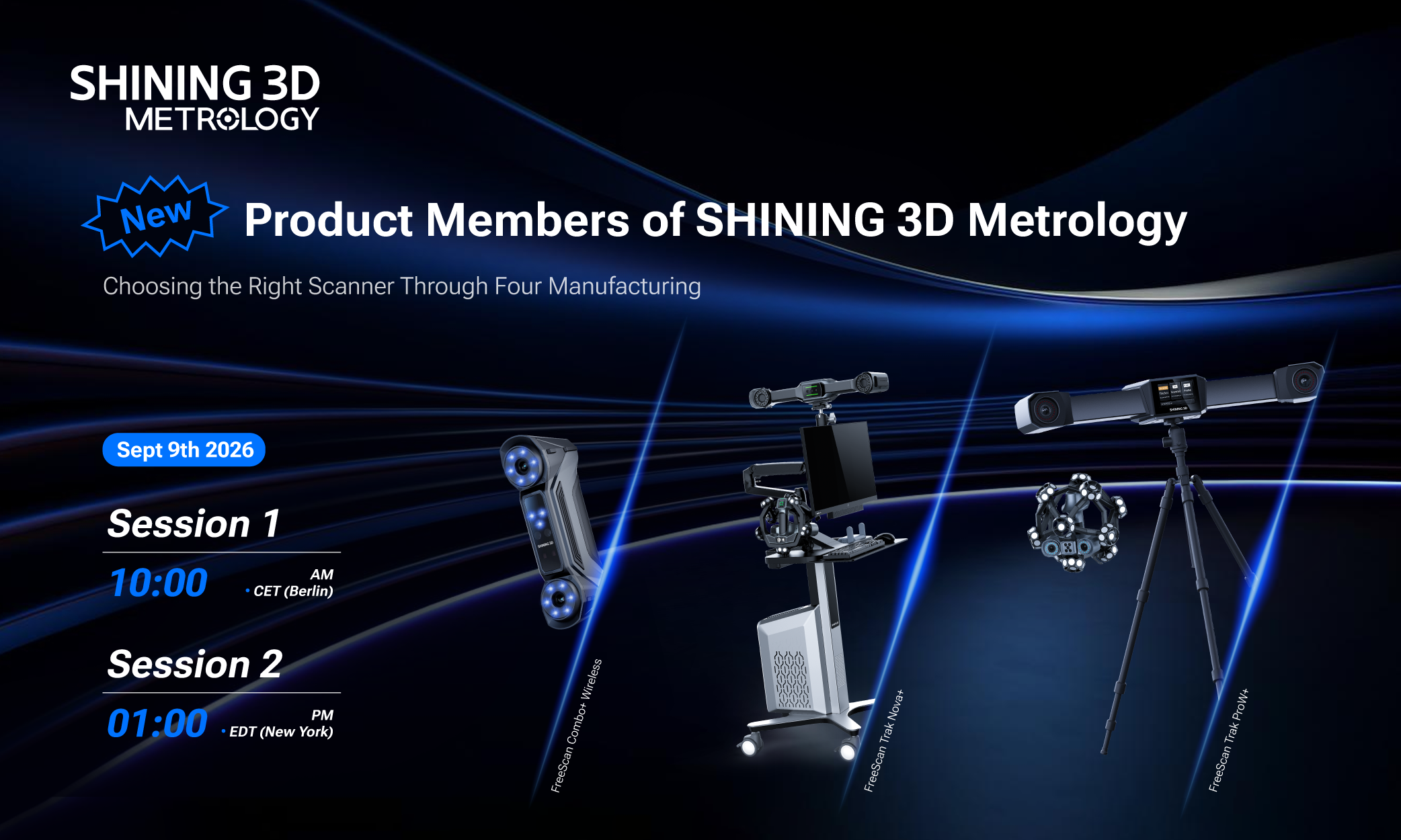 New Product Members of SHINING 3D Metrology
