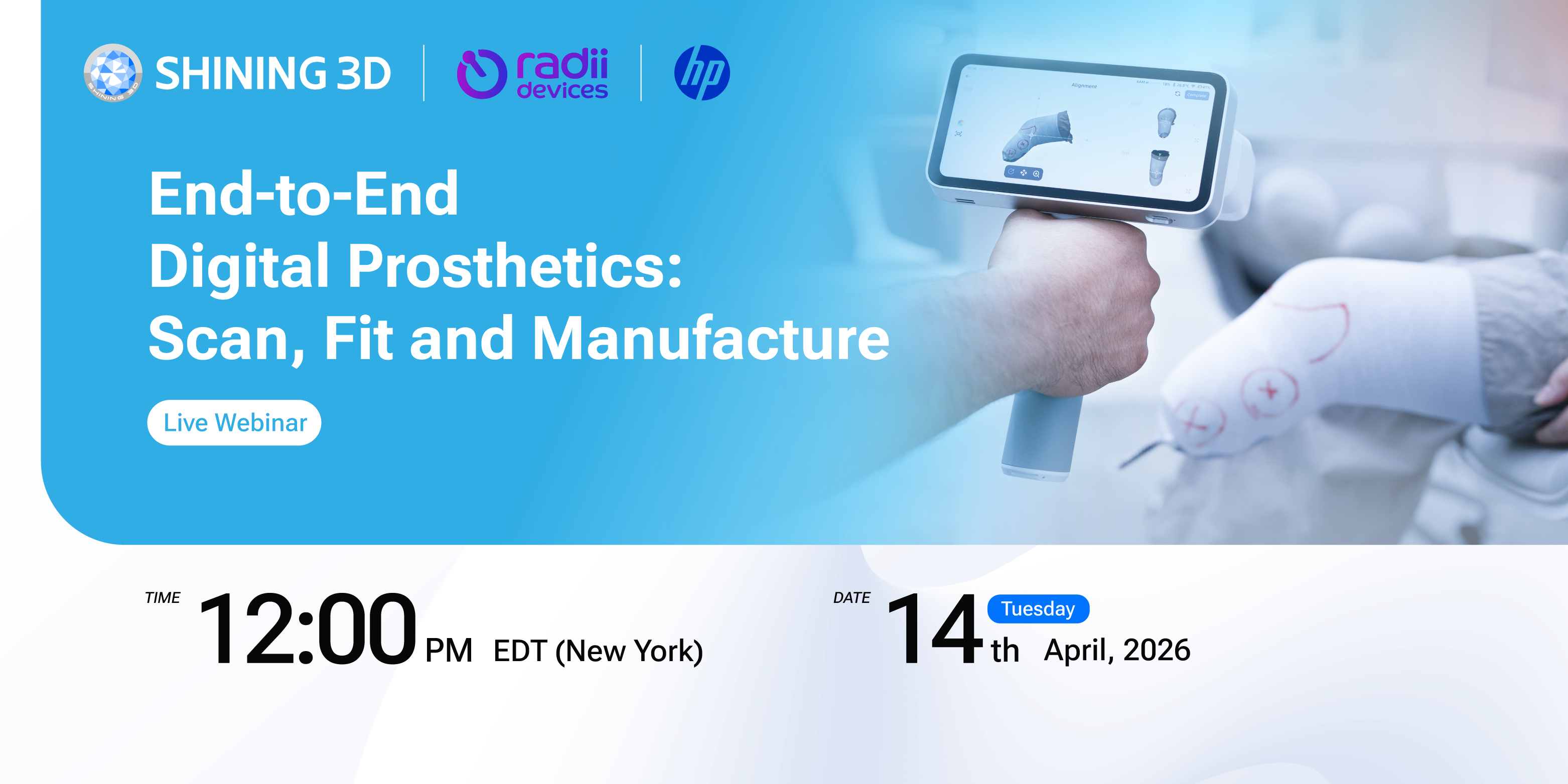 End-to-End Digital Prosthetics — Scan, Fit and Manufacture