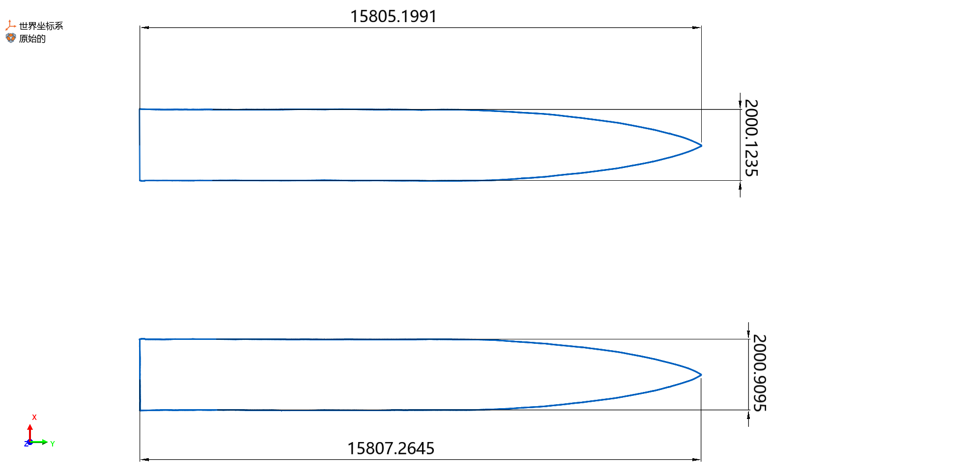 length and width length and width